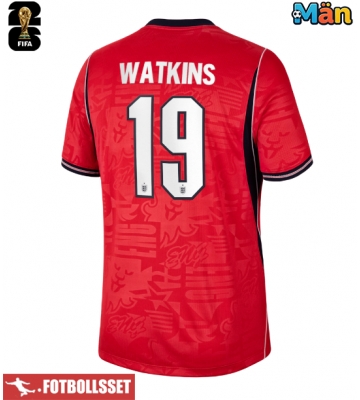 England Ollie Watkins #19 Bortatröja VM 2026 Kortärmad